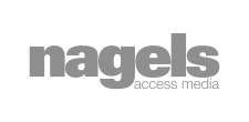Logo nagels Access Media grey